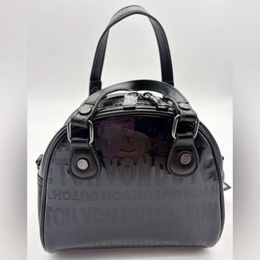 Von Dutch Black Onyx Reflective Bowling Bag NWTG